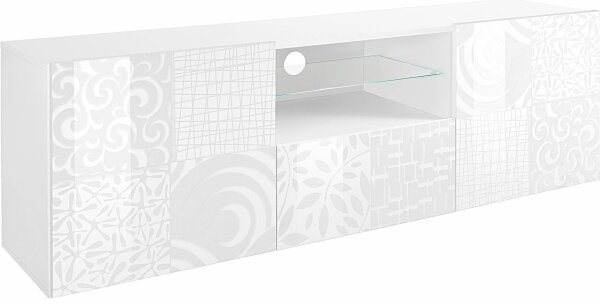 Televizní stolek ARIA 181x43 cm bílá
