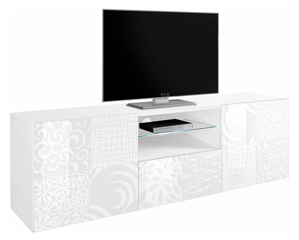 Televizní stolek ARIA 181x43 cm bílá