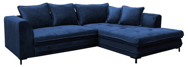 ROHOVÁ SEDAČKA, textil, královská modrá Livetastic - Sedací soupravy, Online Only