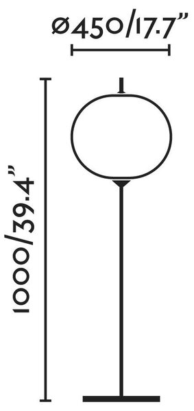 SAIGON šedá/bílá stojací lampa 1M R45 - FARO