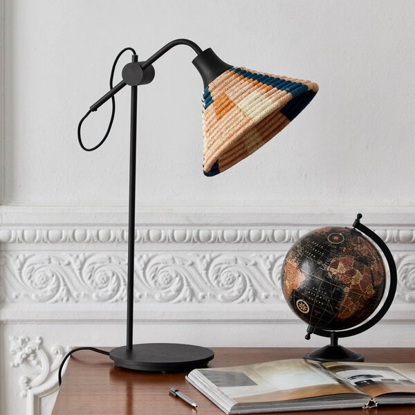 Stolní lampa Forestier, Parrot, Černá, Obývací pokoj, Kov, Design