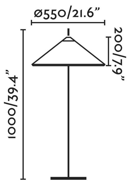 SAIGON šedá/bílá stojací lampa 1M R55 - FARO