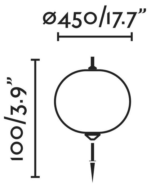 SAIGON šedá/bílá lampa se zápichem 0,1M R45 - FARO