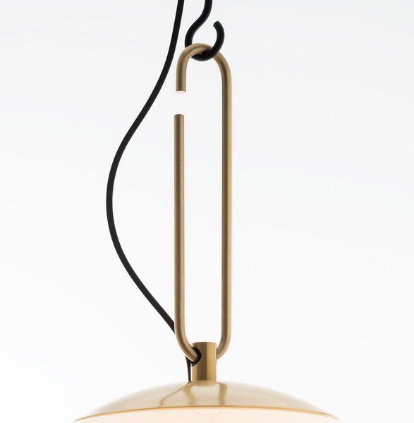 Závěsná svítidlo Artemide, nh, stmívatelné, Bílá, Obývací pokoj, Sklo, Design