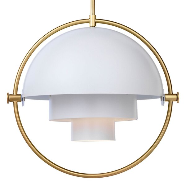 Závěsná svítidlo GUBI, Multi-Lite, stmívatelné, Bílá, Obývací pokoj, Kov, Design