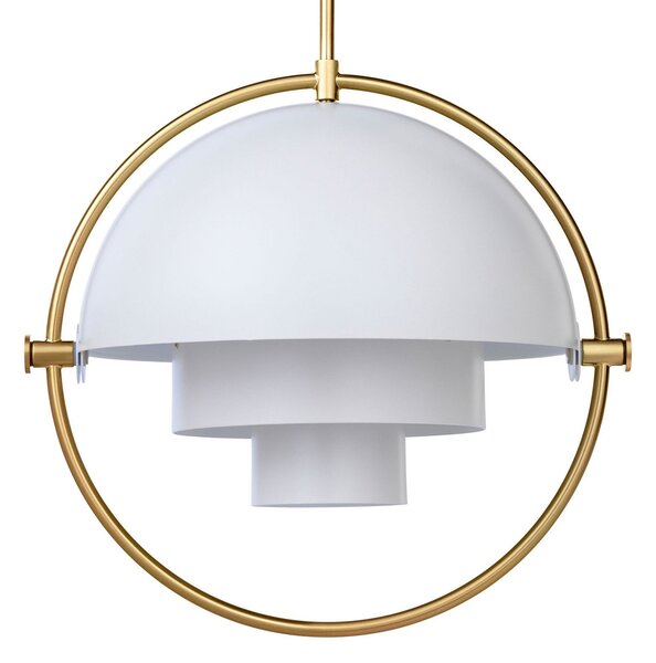 Závěsná svítidlo GUBI, Multi-Lite, stmívatelné, Bílá, Obývací pokoj, Kov, Design