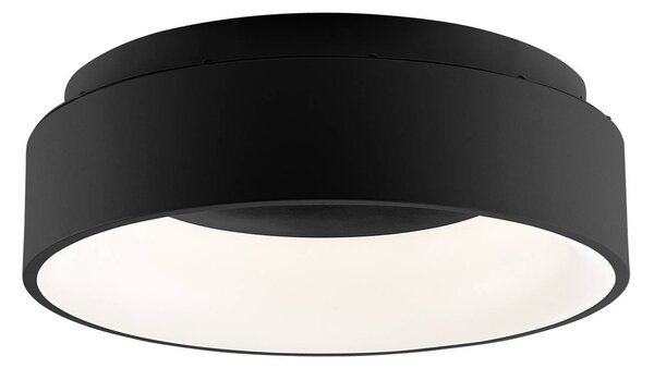 Luce Ambiente Design LED stropní svítidlo Noah, černé, Ø 45 cm, kov,, Černá, Obývací pokoj / jídelna, Hliník, Moderní