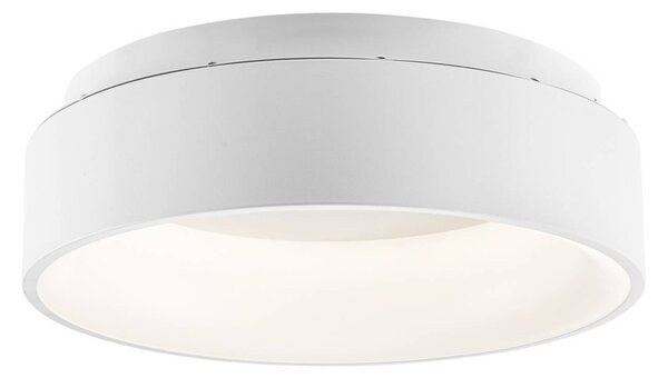 Luce Ambiente Design LED stropní svítidlo Noah, bílé, Ø 45 cm, kov,, Bílá / opál, Obývací pokoj / jídelna, Hliník, Moderní