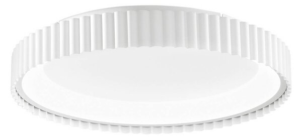Luce Ambiente Design LED stropní svítidlo Niike, bílé, Ø 40 cm, kov,, Bílá / opál, Obývací pokoj / jídelna, kov, Moderní