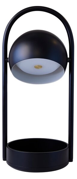 Stolní lampa FRANDSEN, Ball Portable, stmívatelné, Černá, Obývací pokoj, Kov