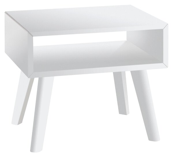 NOČNÍ STOLEK, buk, bílá, 50/42/41 cm Hasena - Online Only noční stolky, Online Only