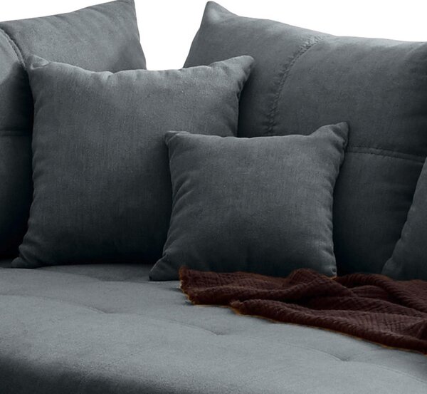 ROHOVÁ SEDAČKA, textil, kompozitní dřevo, antracitová MID.YOU - Sedací soupravy, Online Only