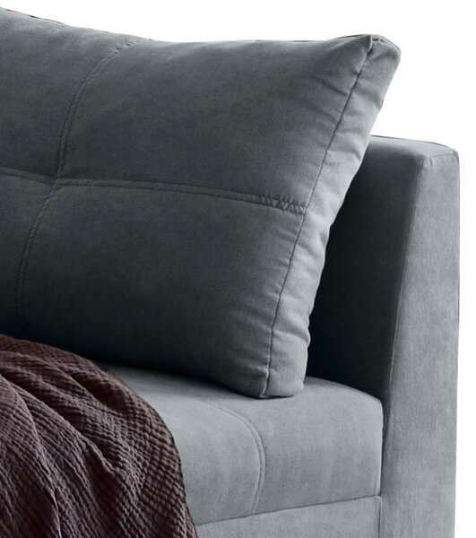 ROHOVÁ SEDAČKA, textil, kompozitní dřevo, antracitová MID.YOU - Sedací soupravy, Online Only