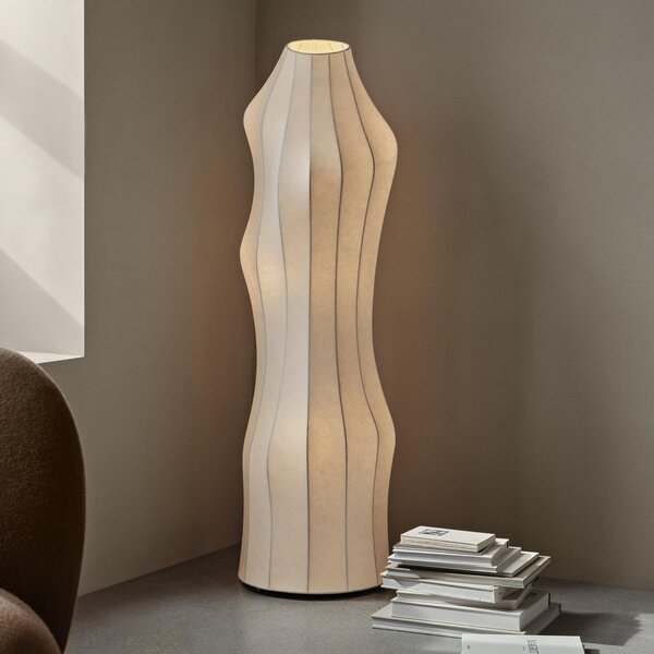 Stojací Lampa ferm LIVING, Dea, Bílá, Obývací pokoj, Kov, Design