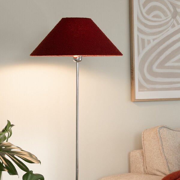 Stojací Lampa Globen Lighting, Červená, Obývací pokoj, Tkanina / Textil, Skandinávský