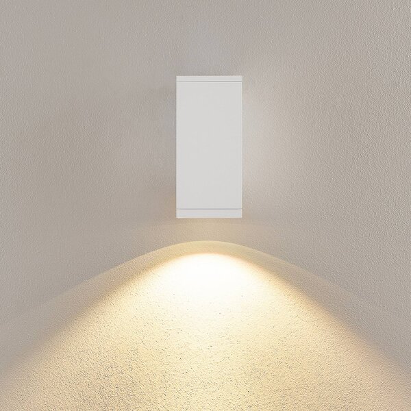 Deko-Light LED venkovní nástěnné svítidlo ShoreLine Pro Square, bílá, 830/840, stmívatelný, Bílá / opál, Hliník, Moderní