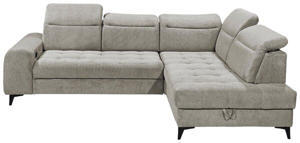 ROHOVÁ SEDAČKA, textil, šedohnědá MID.YOU - Sedací soupravy, Online Only
