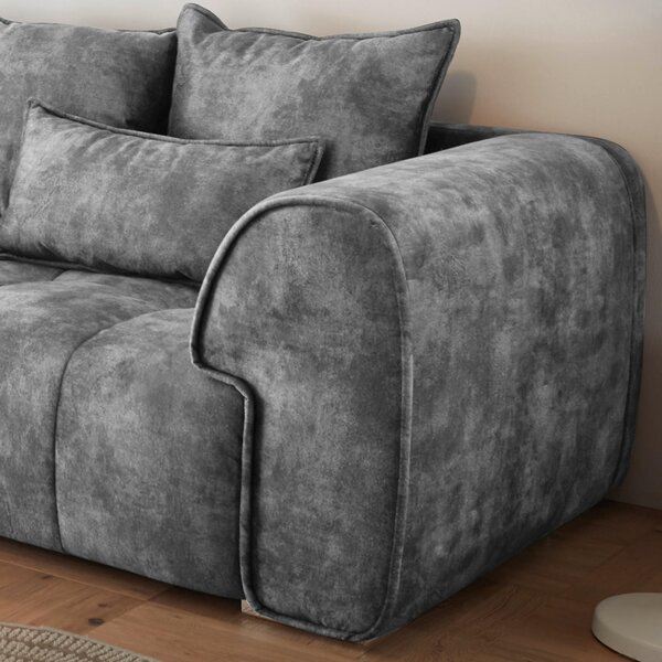 POHOVKA BIG SOFA, textil, šedá Livetastic - Pohovky, Online Only