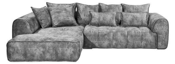 ROHOVÁ SEDAČKA, textil, šedá MID.YOU - Sedací soupravy, Online Only