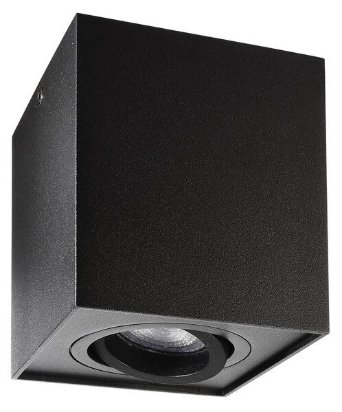 Deko-Light Stropní bodové osvětlení Bengala hranaté, černé, hliník, GU10, otočné, stmívatelný, Černá, Obývací pokoj / jídelna, Hliník, Moderní