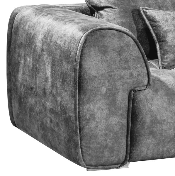 POHOVKA BIG SOFA, textil, šedá Livetastic - Pohovky, Online Only