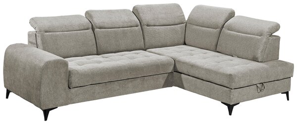 ROHOVÁ SEDAČKA, textil, šedohnědá MID.YOU - Sedací soupravy, Online Only