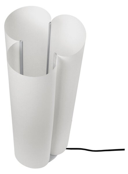Stojací Lampa ferm LIVING, Boe, Bílá, Obývací pokoj, Papír / Karton, Moderní