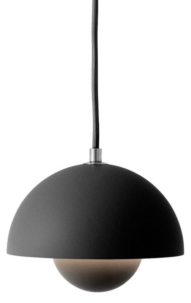 Závěsná svítidlo &Tradition, Flowerpot VP10, stmívatelné, Černá, Obývací pokoj, Kov, Design