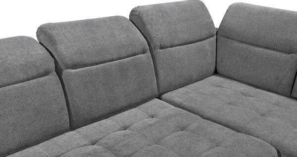ROHOVÁ SEDAČKA, textil, antracitová MID.YOU - Sedací soupravy, Online Only