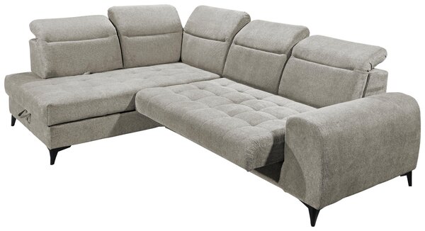 ROHOVÁ SEDAČKA, textil, šedohnědá MID.YOU - Sedací soupravy, Online Only