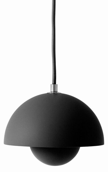 Závěsná svítidlo &Tradition, Flowerpot VP10, stmívatelné, Černá, Obývací pokoj, Kov, Design