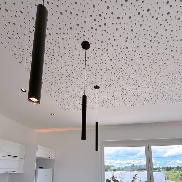 Deko-Light Závěsné LED světlo Slim, černé, hliník, 2 700 K, stmívatelný, Černá, Obývací pokoj / jídelna, Hliník, Moderní