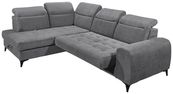 ROHOVÁ SEDAČKA, textil, antracitová MID.YOU - Sedací soupravy, Online Only