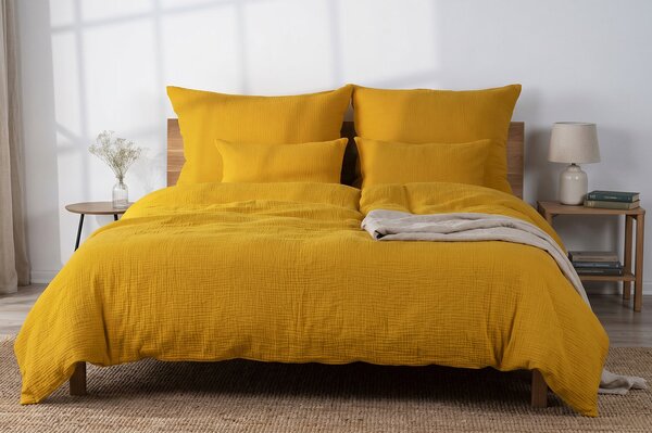 DARRÉ Celoroční mušelínové povlečení Honey - GOTS Velikost: 140 x 200 + 70 x 90