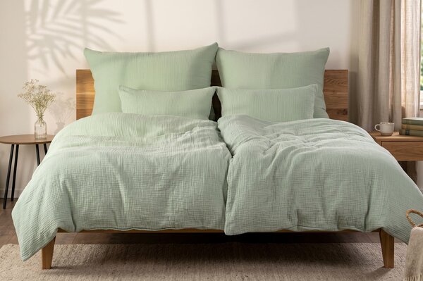 DARRÉ Celoroční mušelínové povlečení Salvia - GOTS Velikost: atypický 240 x 200 + 2 x 70 x 90