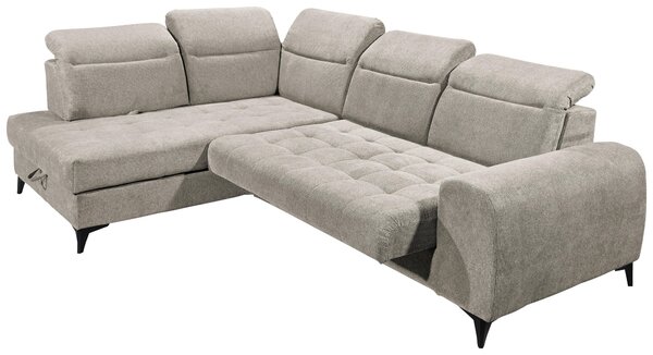 ROHOVÁ SEDAČKA, textil, šedá MID.YOU - Sedací soupravy, Online Only