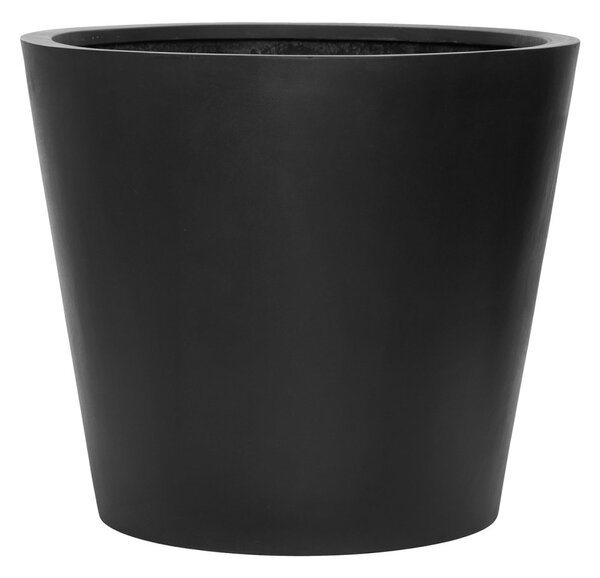 Květináč Bucket černý S, ⌀ 50 cm x v 40 cm, 6,5 kg, 57l
