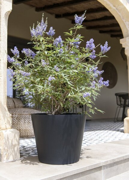 Květináč Bucket černý S, ⌀ 50 cm x v 40 cm, 6,5 kg, 57l