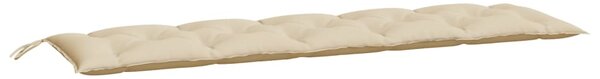 Podušky na zahradní lavici 2 ks béžová 180x50x7cm látka oxford