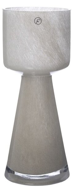 ERNST Skleněná váza Lökvas Beige - 20 cm EF426