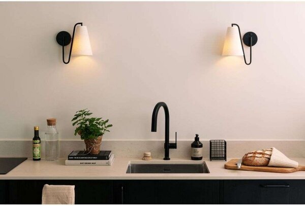 Nástěnná Svítidla Globen Lighting, Bílá, Obývací pokoj, Tkanina / Textil, Design