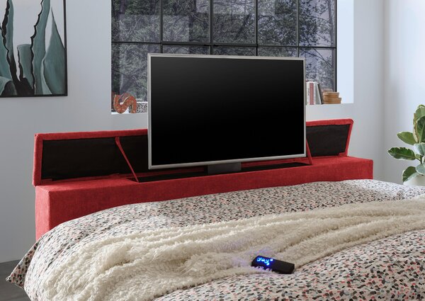 POSTEL BOXSPRING, 180/200 cm, červená Carryhome - Manželské postele, Online Only