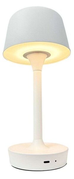Stolní lampa Dyberg Larsen, FLOW, stmívatelné, Bílá, Obývací pokoj, Kov, Skandinávský