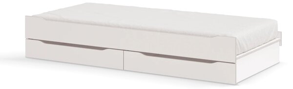 Čilek Patrová postel White Studio pro 3 děti 90x200 cm s úložným prostorem (schody)