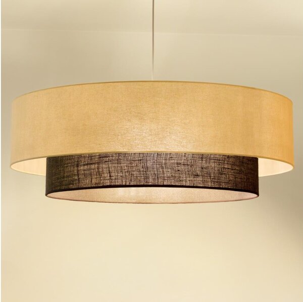 Brilagi - LED Lustr na lanku BOHO STYLE 3xE27/15W/230V pr. 80 cm krémová/hnědá