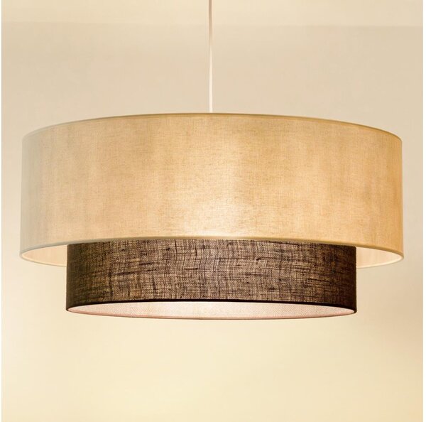 Brilagi - LED Lustr na lanku BOHO STYLE 3xE27/15W/230V pr. 60 cm krémová/hnědá
