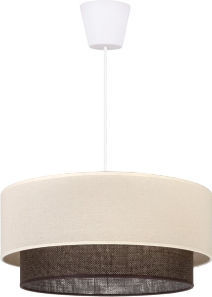 Brilagi - LED Lustr na lanku BOHO STYLE 1xE27/15W/230V pr. 40 cm krémová/hnědá