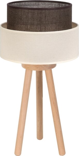 Brilagi - LED Stolní lampa BOHO STYLE 1xE27/15W/230V krémová/hnědá