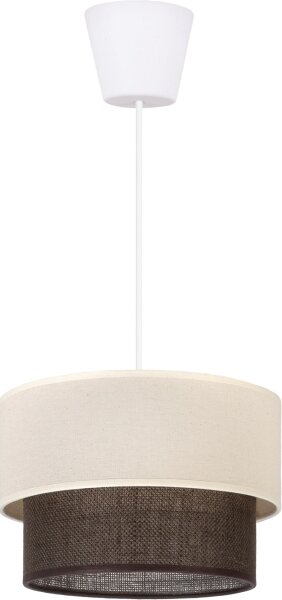 Brilagi - LED Lustr na lanku BOHO STYLE 1xE27/15W/230V pr. 25 cm krémová/hnědá