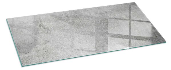 Obdélníková skleněná podložka pod kamna Surový beton v minimalistickém stylu ppkprntp-00095984